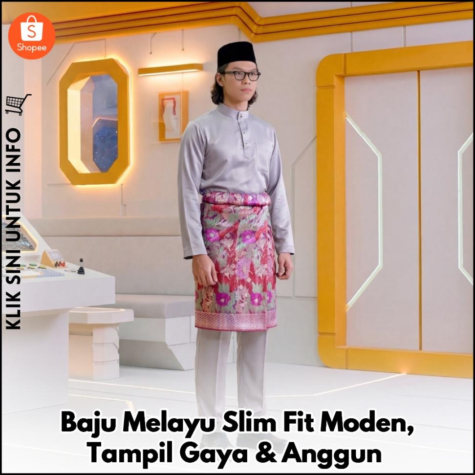 Baju Melayu Slim Fit Moden, Tampil Gaya & Anggun