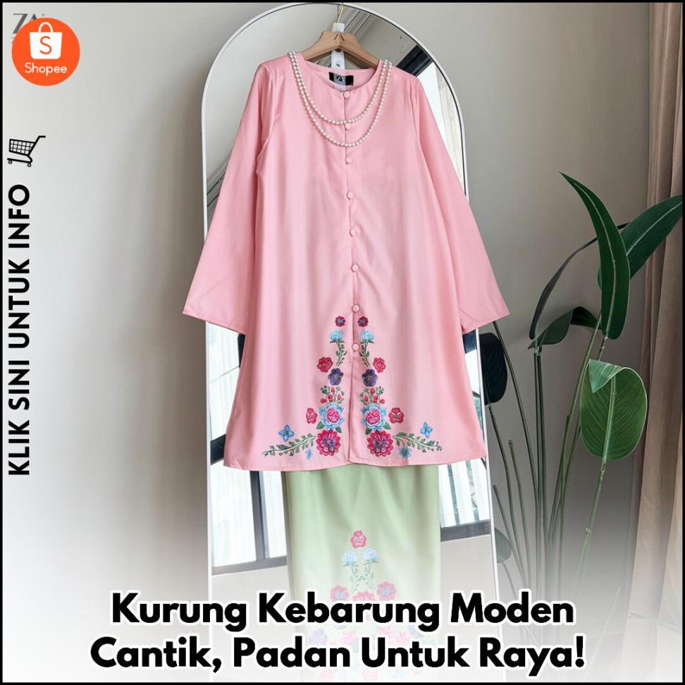 Kurung Kebarung Moden Cantik, Padan Untuk Raya!