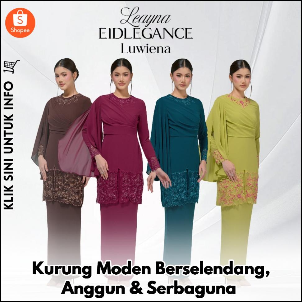 Kurung Moden Berselendang, Anggun & Serbaguna