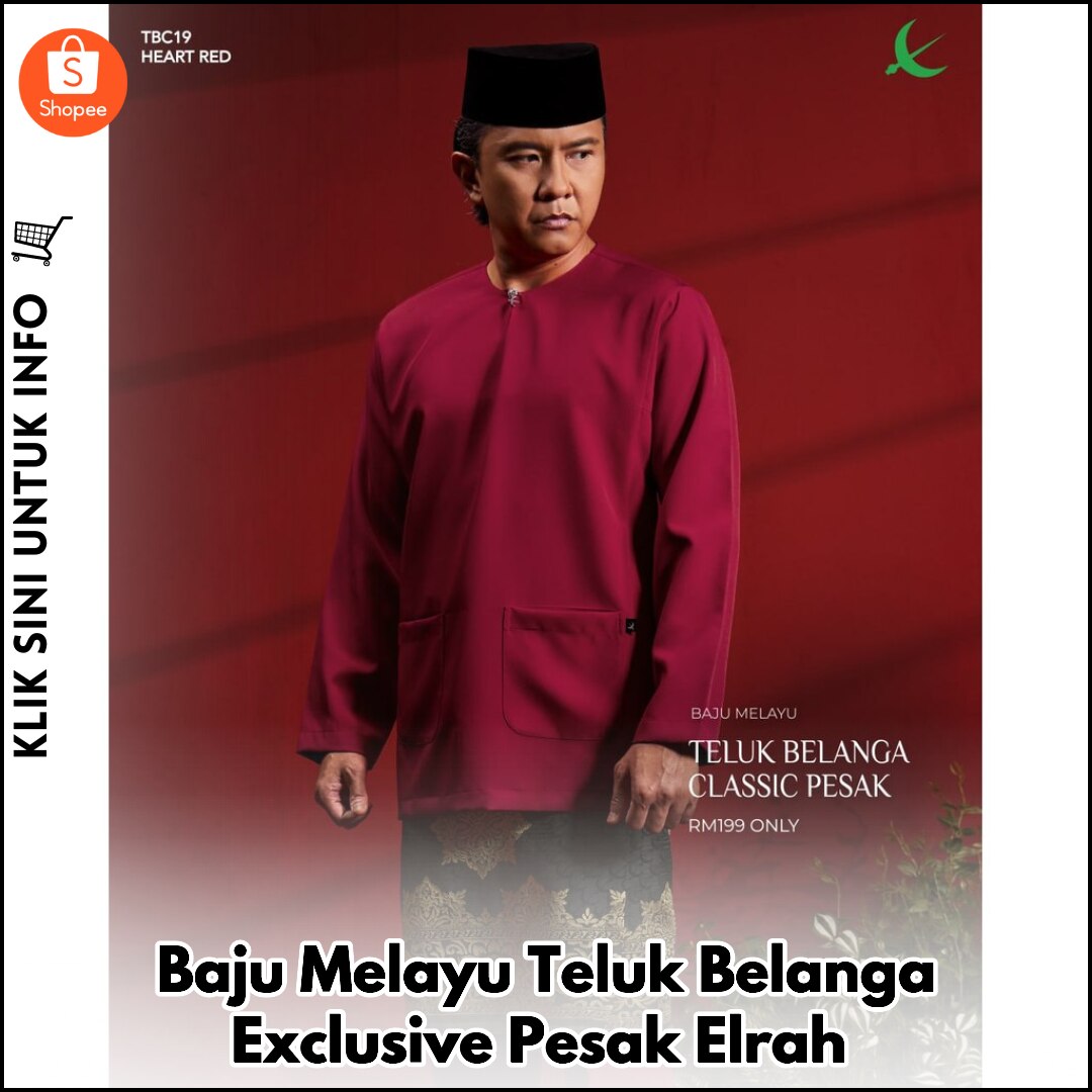 Baju Melayu Teluk Belanga Exclusive Pesak Elrah