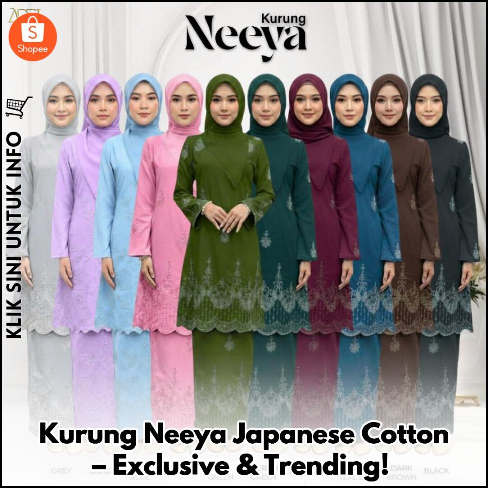 Kurung Neeya Japanese Cotton – Exclusive & Trendy!