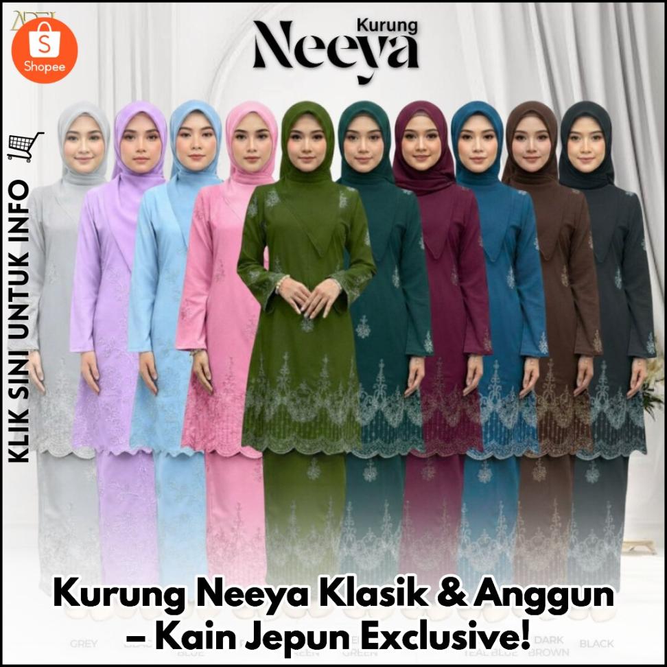 Kurung Neeya Klasik & Anggun – Kain Jepun Exclusive!