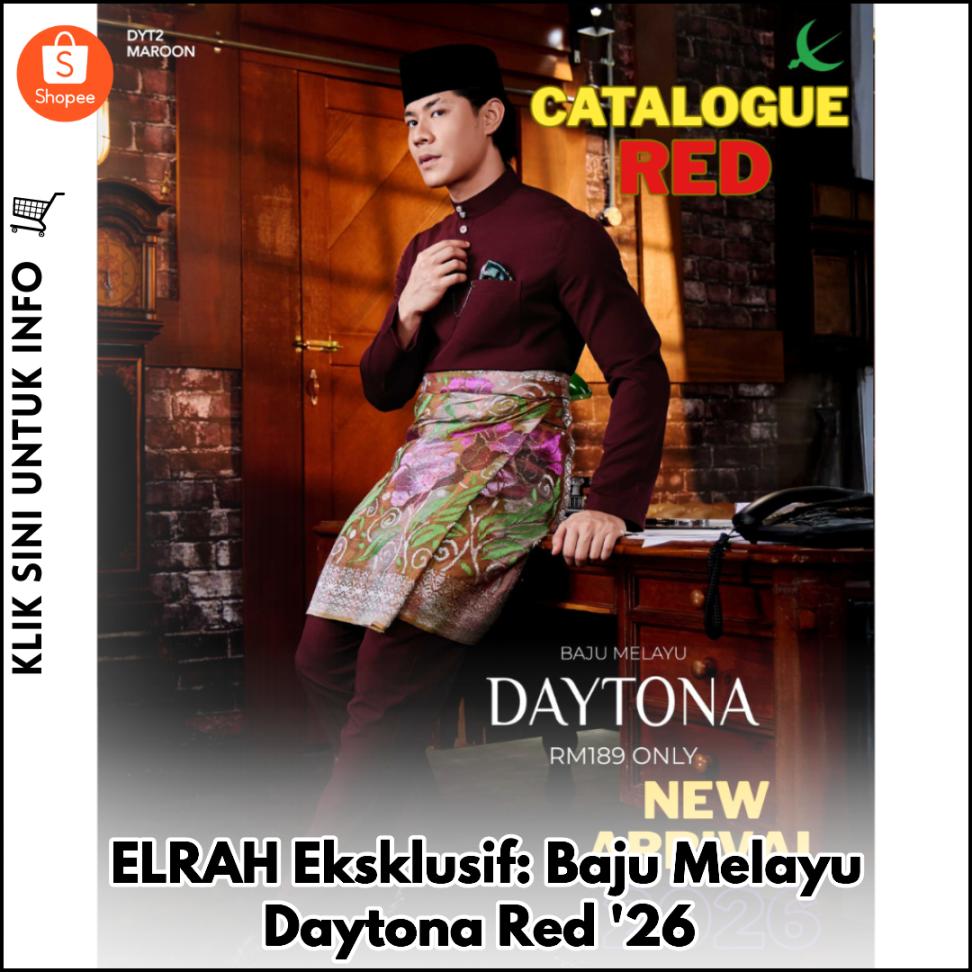 ELRAH Eksklusif: Baju Melayu Daytona Red '26