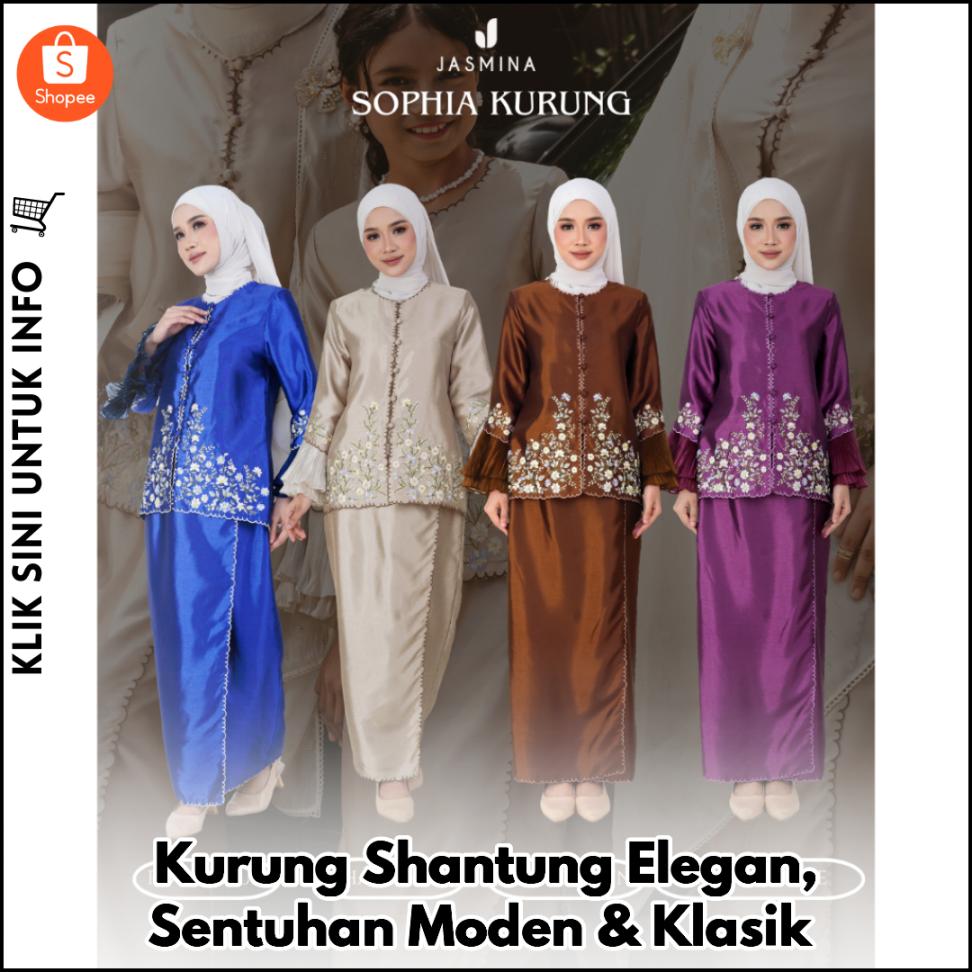 Kurung Shantung Elegan, Sentuhan Moden & Klasik
