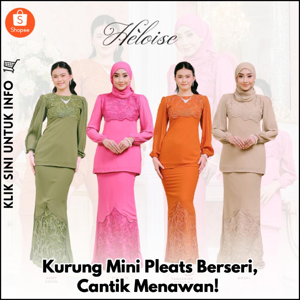 Kurung Mini Pleats Berseri, Cantik Menawan!