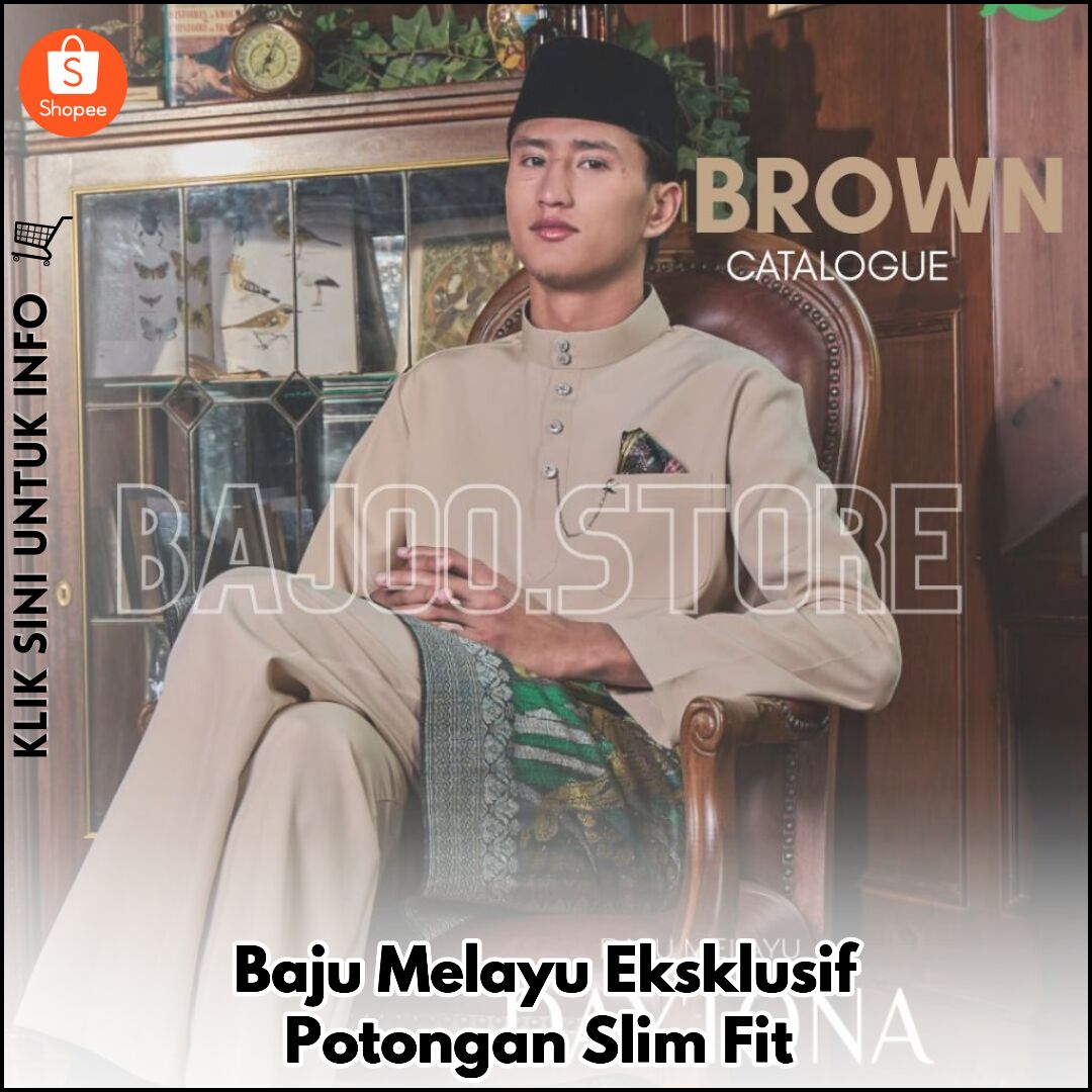 Baju Melayu Eksklusif Potongan Slim Fit
