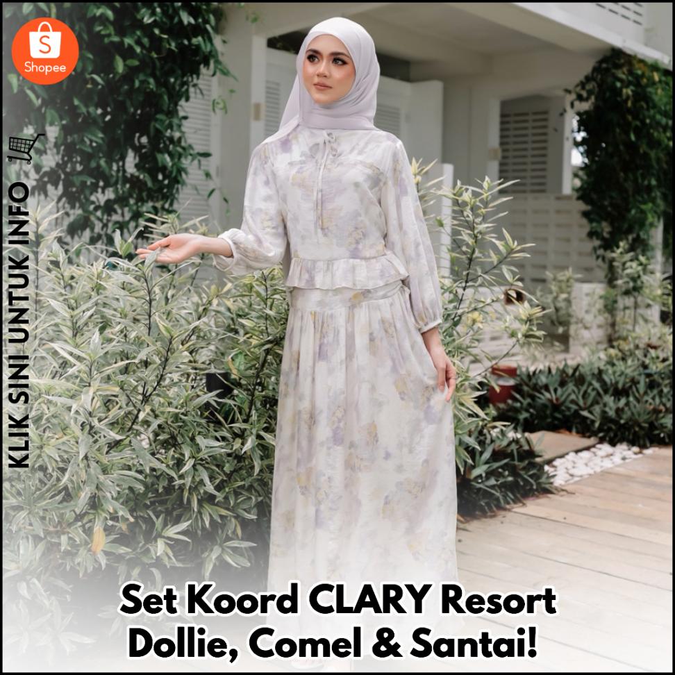 Set Koord CLARY Resort Dollie, Comel & Santai!