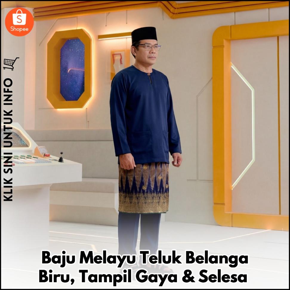 Baju Melayu Teluk Belanga Biru, Tampil Gaya & Selesa