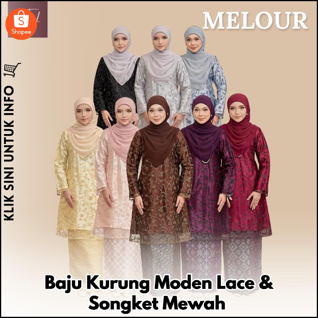 Baju Kurung Moden Lace & Songket Mewah