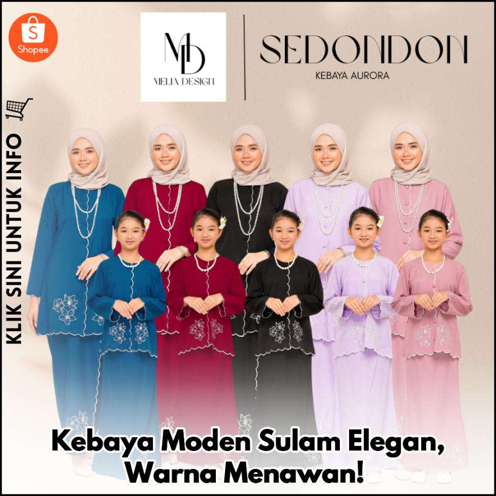 Kebaya Moden Sulam Elegan, Warna Menawan!