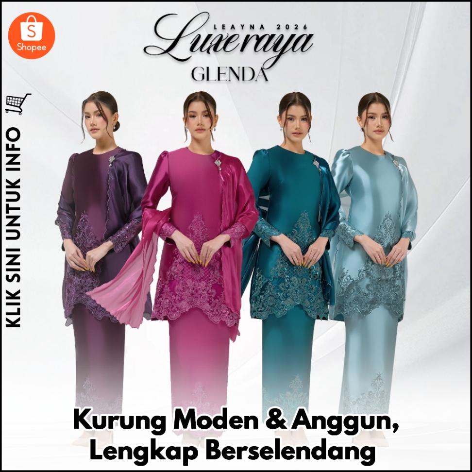 Kurung Moden & Anggun, Lengkap Berselendang