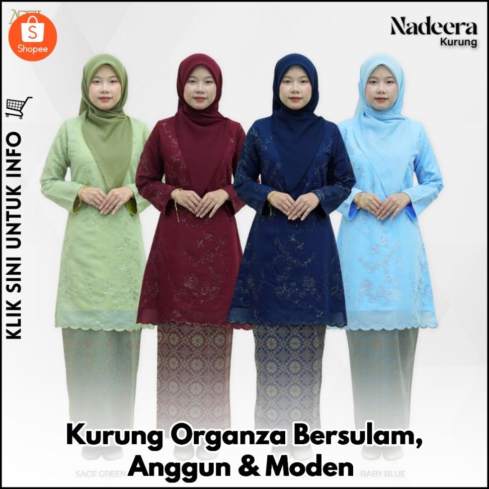 Kurung Organza Bersulam, Anggun & Moden