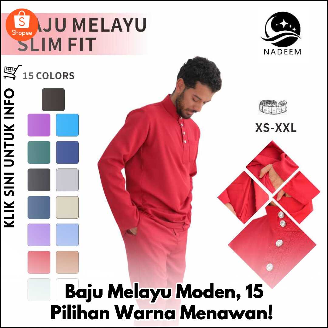 Baju Melayu Moden, 15 Pilihan Warna Menawan!