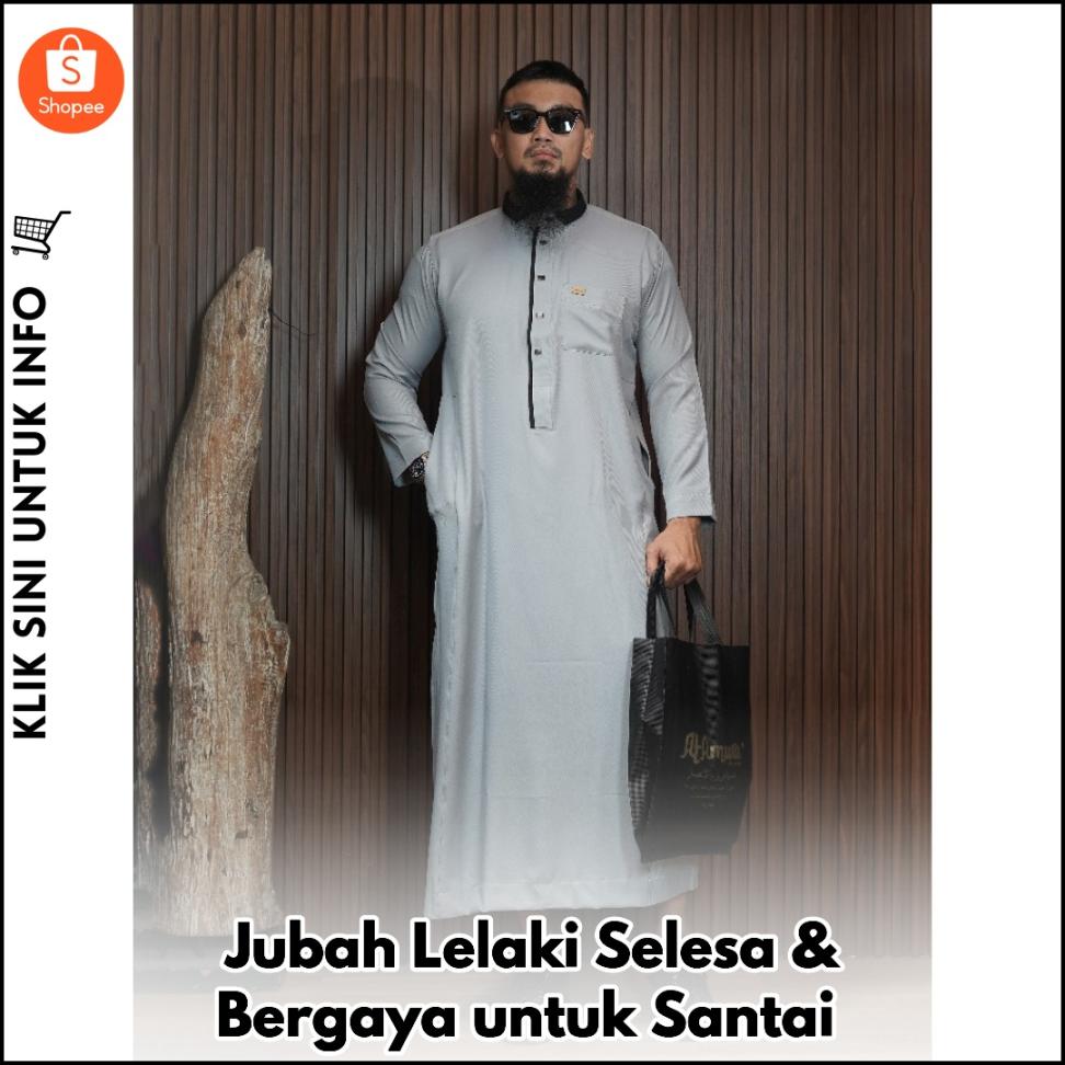 Jubah Lelaki Selesa & Bergaya untuk Santai