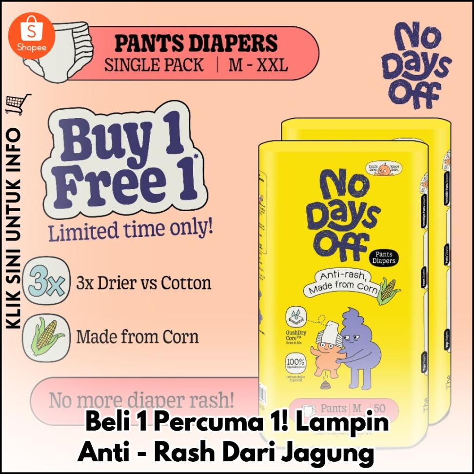 Beli 1 Percuma 1! Lampin Anti-Rash Dari Jagung ?