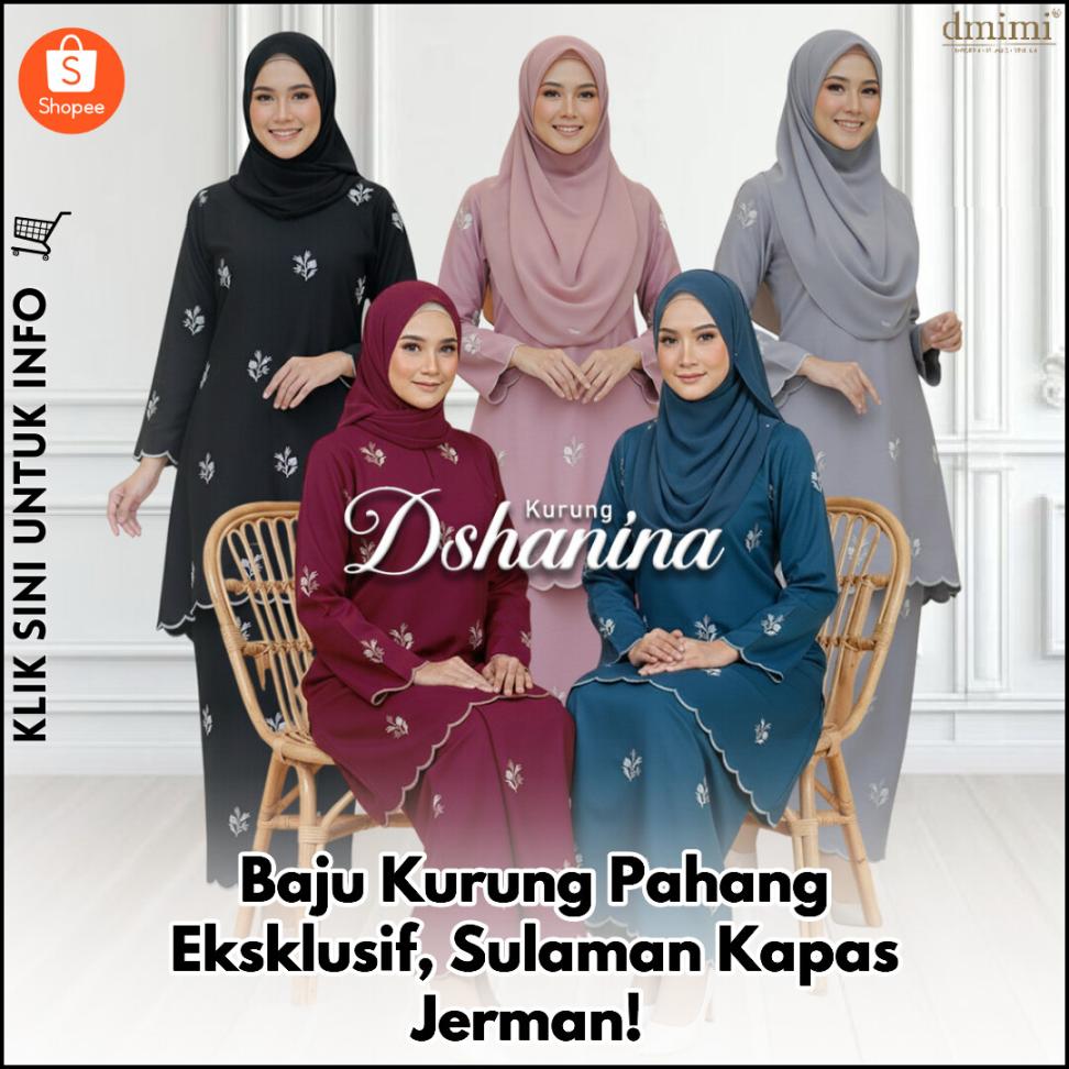 Baju Kurung Pahang Eksklusif, Sulaman Kapas Jerman!