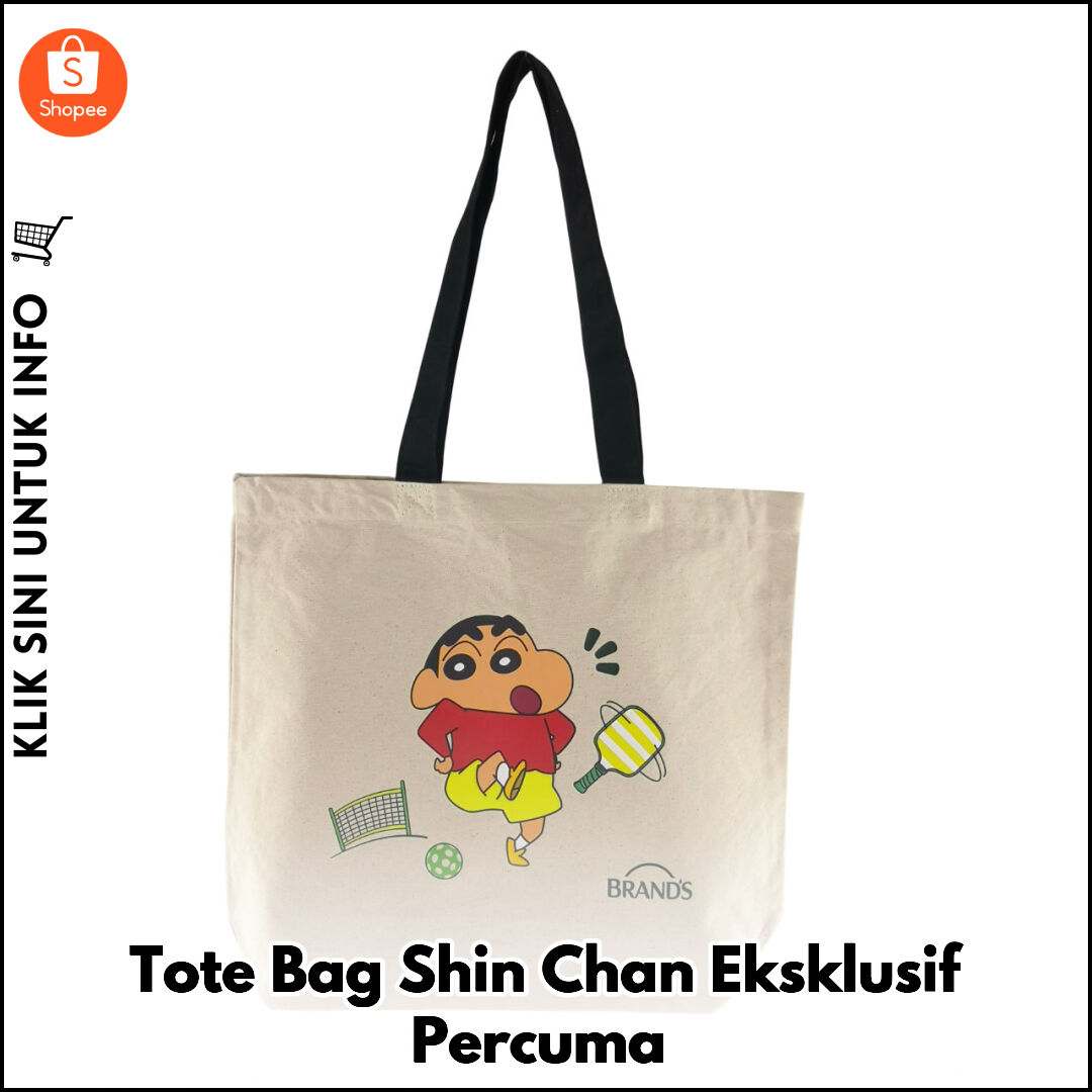 Tote Bag Shin Chan Eksklusif Percuma