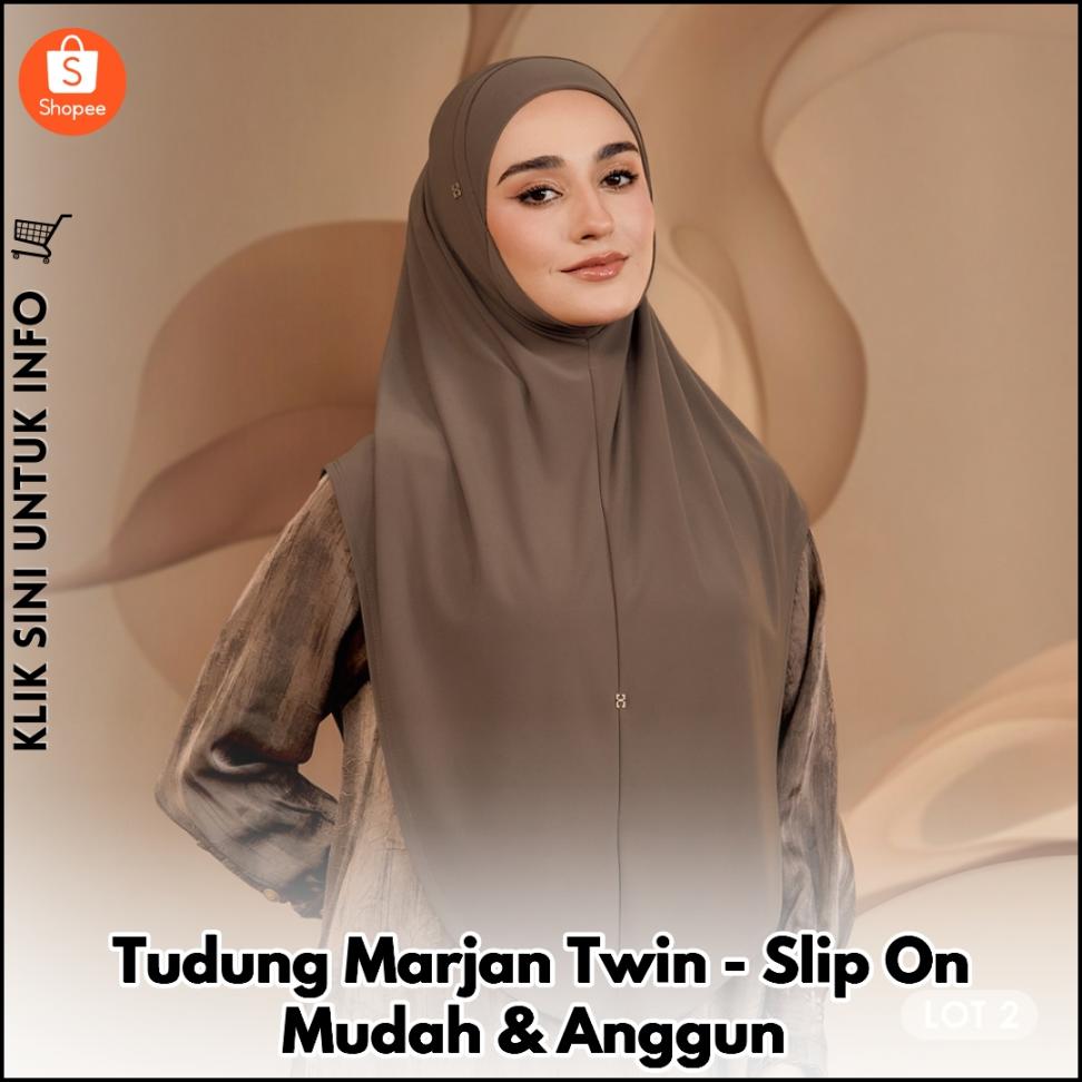 Hijab Ibadah Slip On Mudah & Selesa