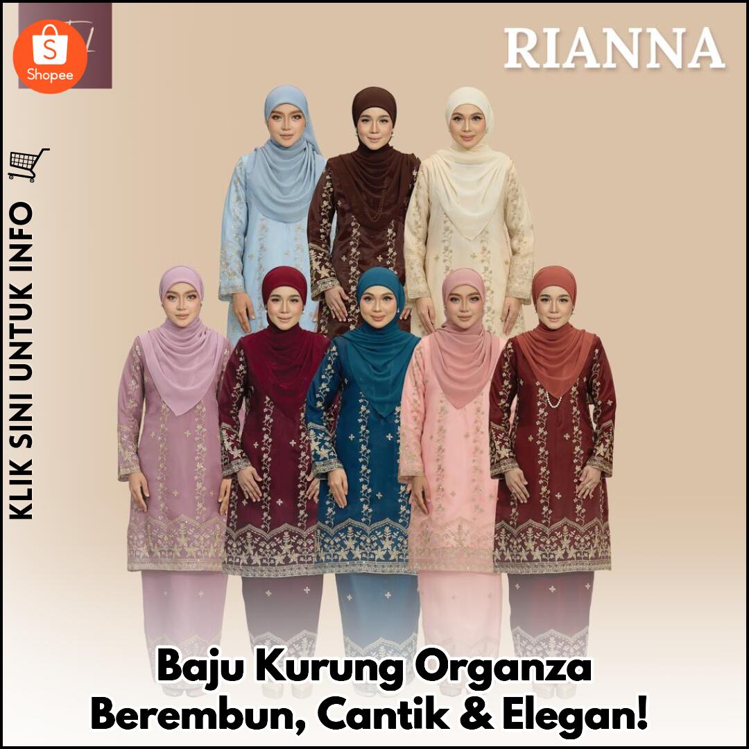 RIANNA: Anggun & Mewah dengan Organza Emas