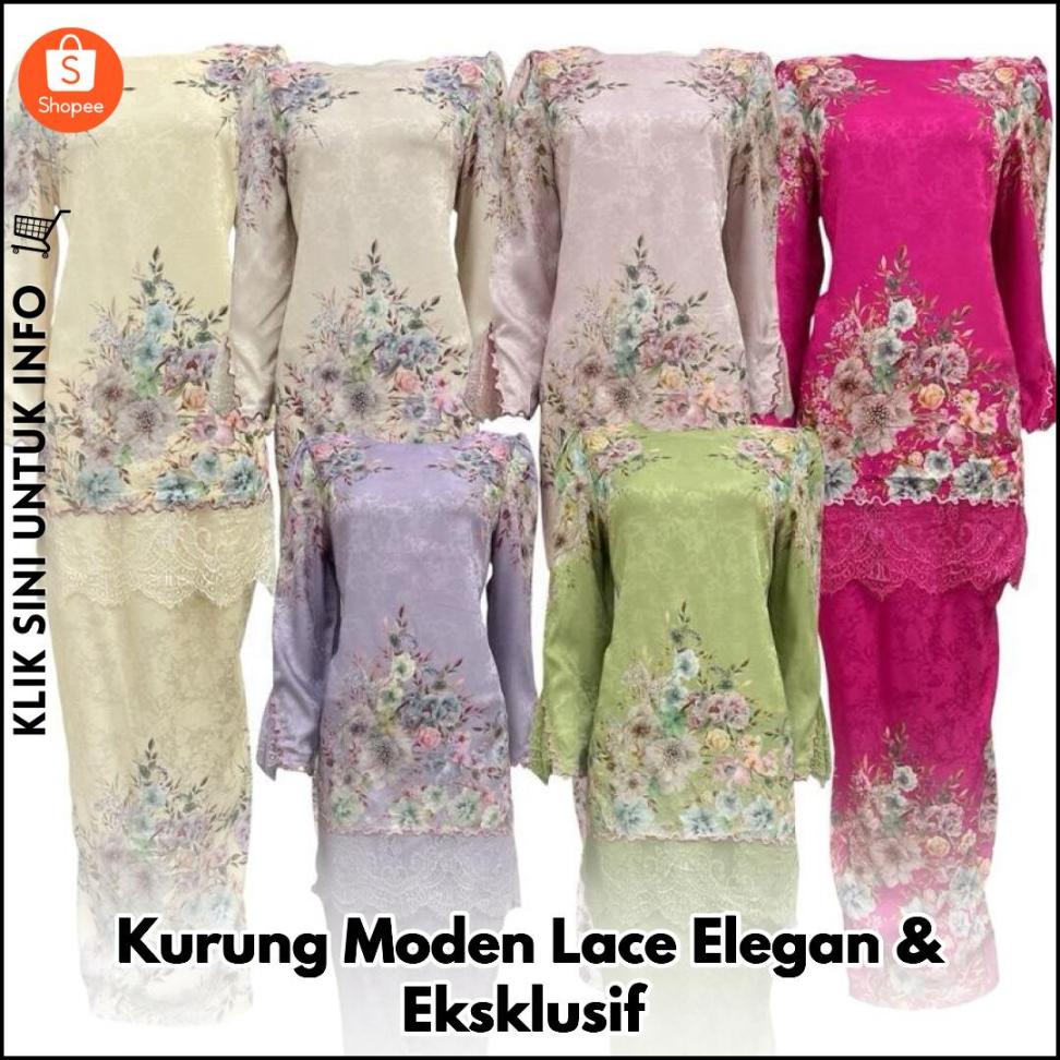 Kurung Moden Lace Elegan & Eksklusif
