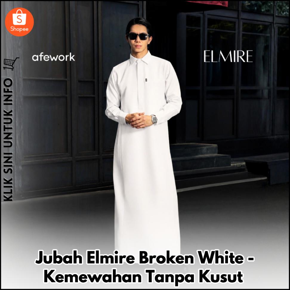 Jubah Elmire Broken White - Kemewahan Tanpa Kusut