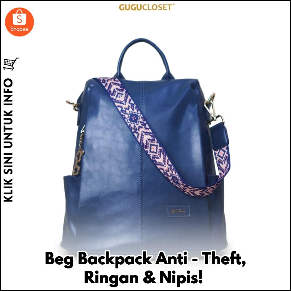 Beg Backpack Anti-Theft, Ringan & Nipis!