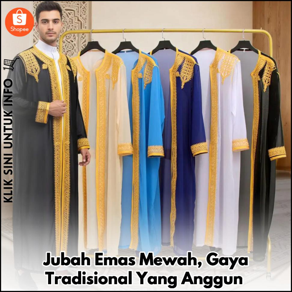 Jubah Emas Mewah, Gaya Tradisional Yang Anggun