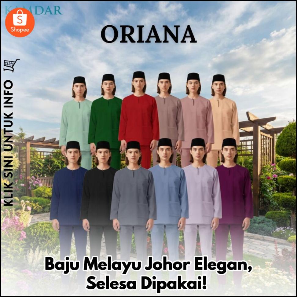 Baju Melayu Johor Elegan, Selesa Dipakai!