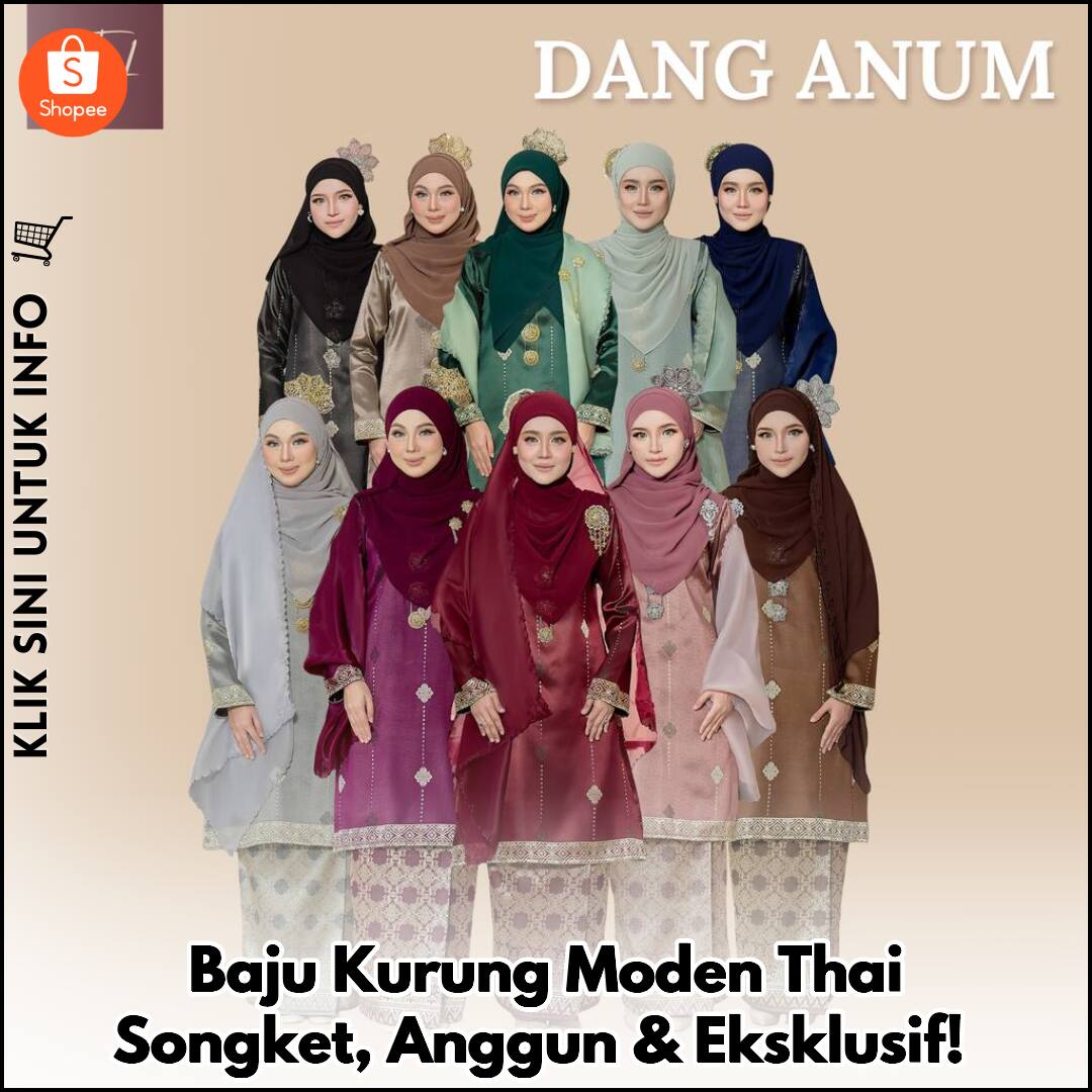 Baju Kurung Moden Thai Songket, Anggun & Eksklusif!