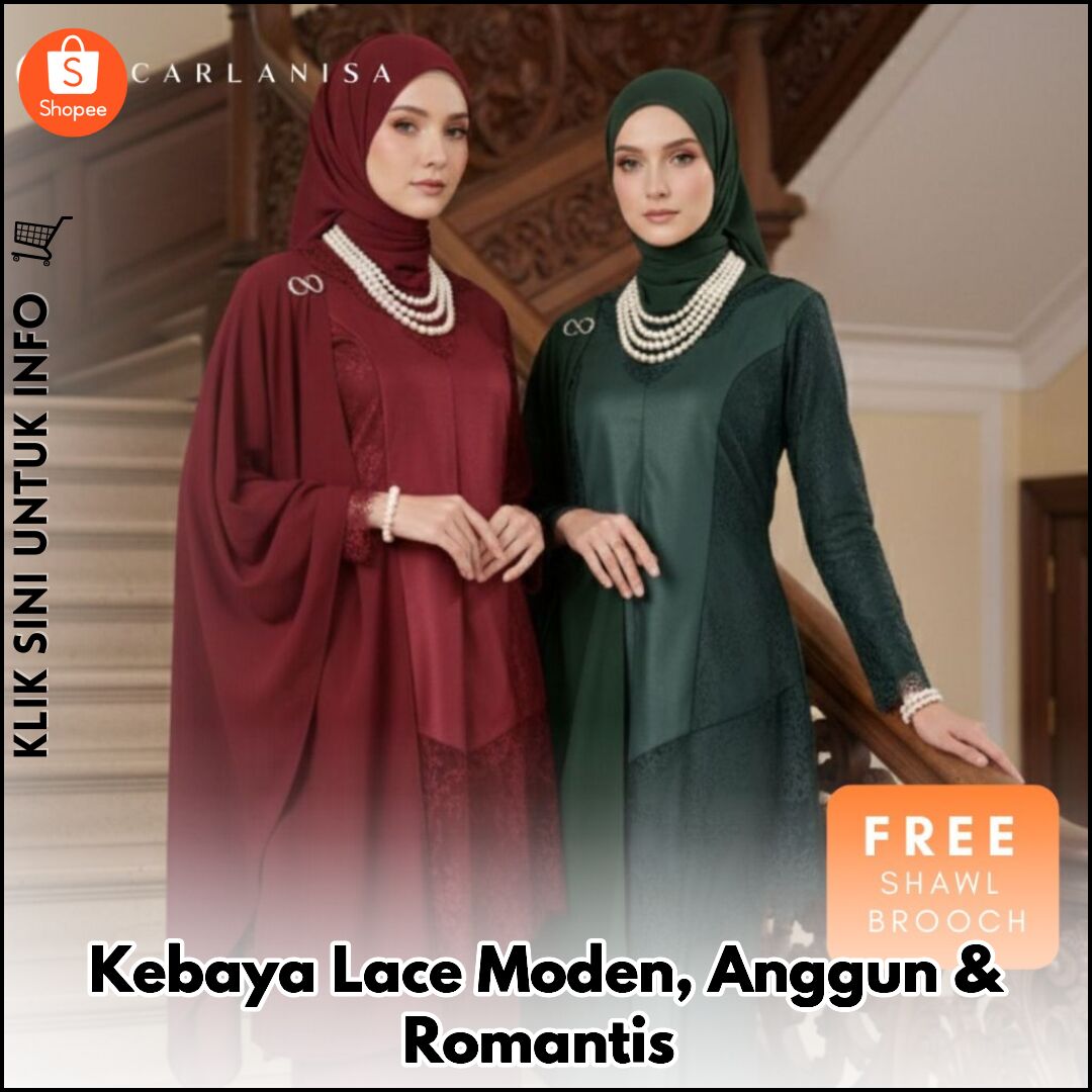 Kebaya Lace Moden, Anggun & Romantis