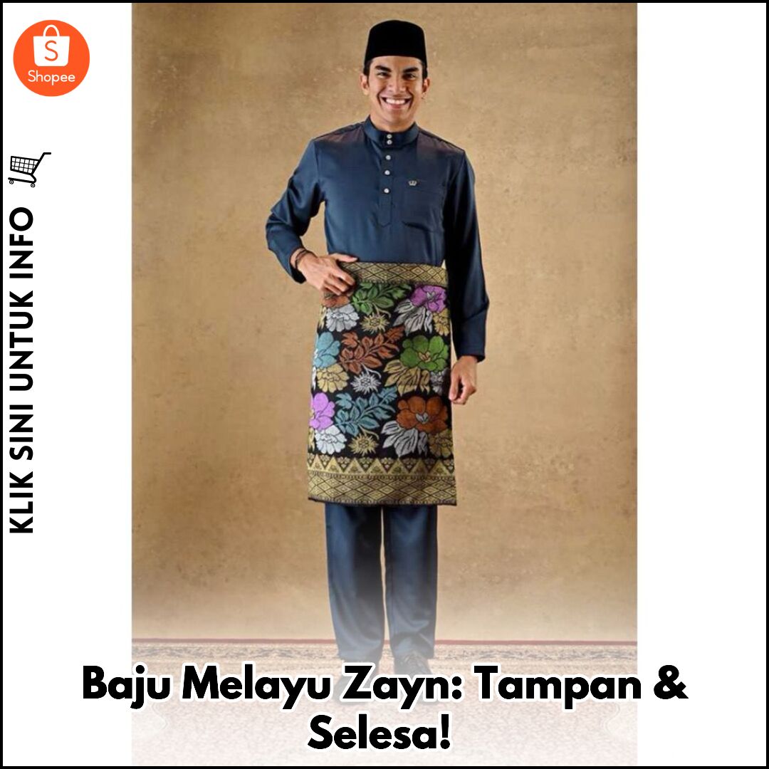 Baju Melayu Zayn: Tampan & Selesa!