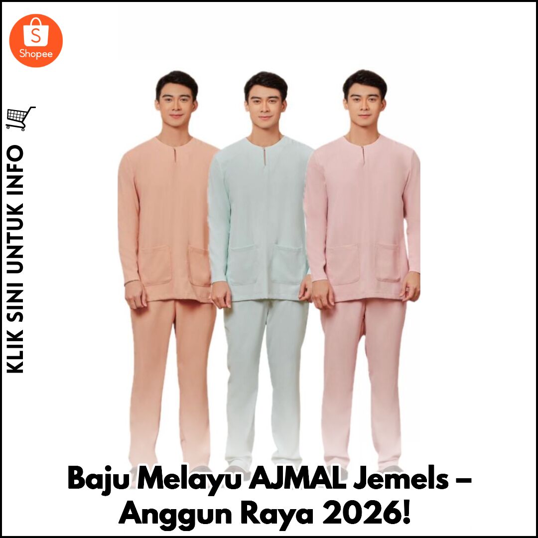Baju Melayu AJMAL Jemels – Anggun Raya 2026!