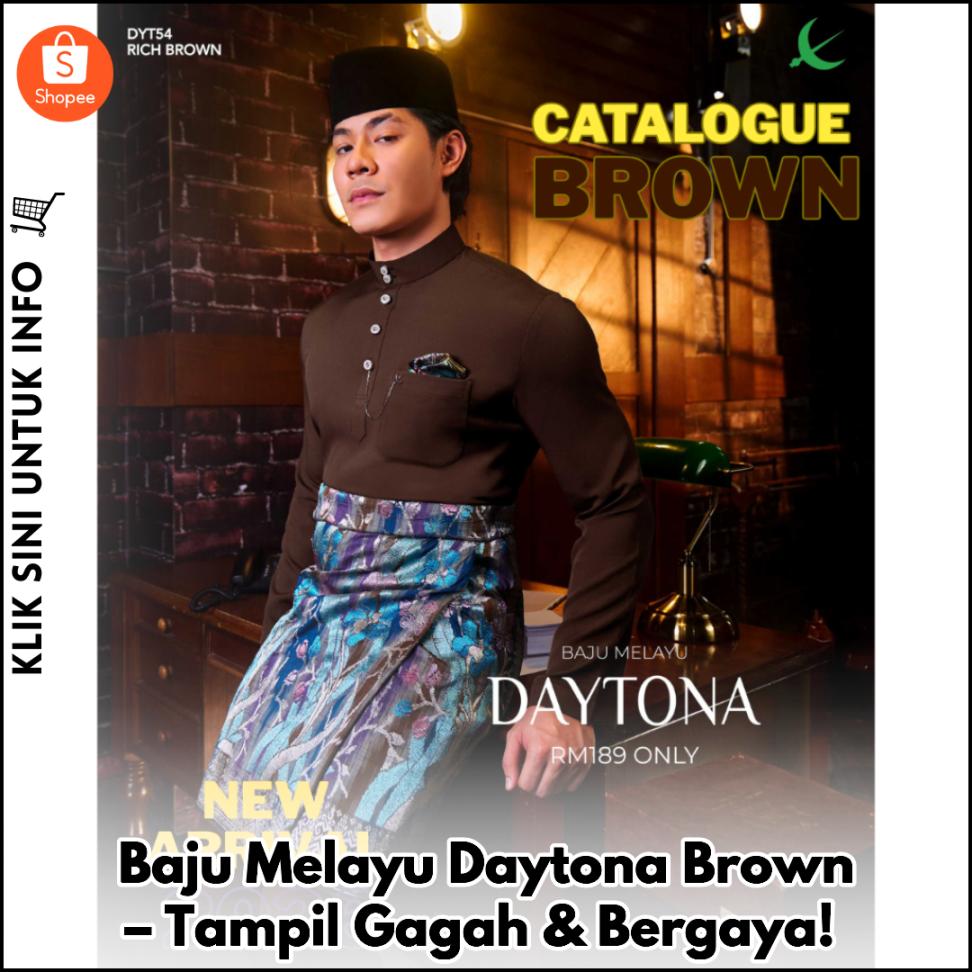 Baju Melayu Daytona Brown – Tampil Gagah & Bergaya!