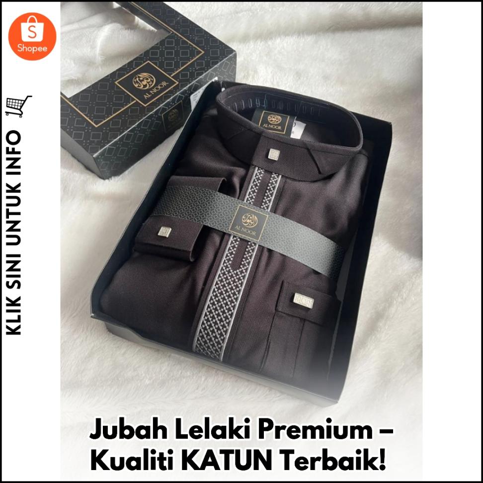 Jubah Lelaki Premium – Kualiti KATUN Terbaik!