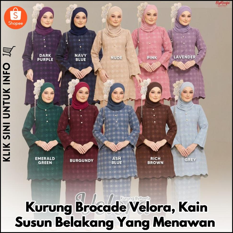 Kurung Brocade Velora, Kain Susun Belakang Yang Menawan