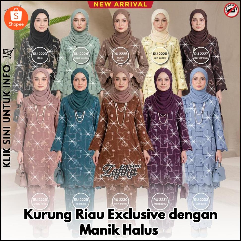 Kurung Riau Exclusive dengan Manik Halus