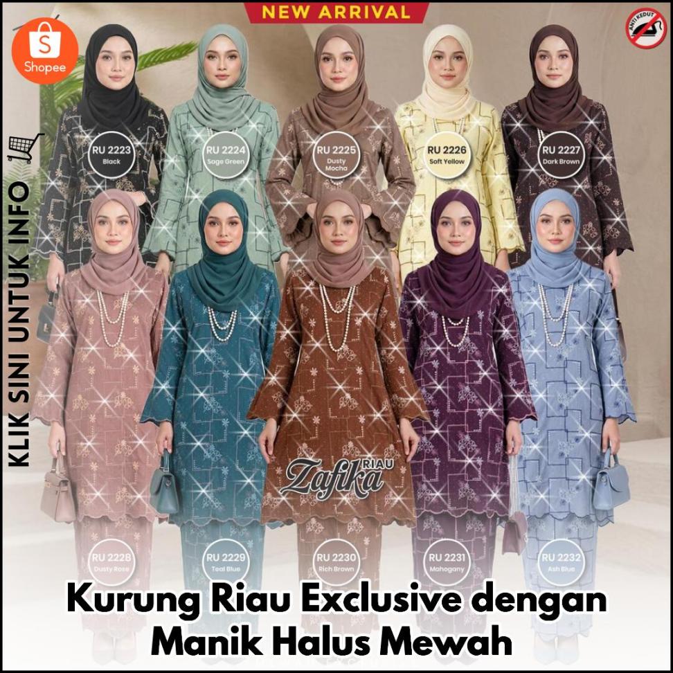Kurung Riau Exclusive dengan Manik Halus Mewah