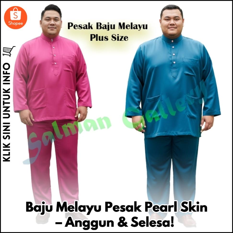 Baju Melayu Pesak Pearl Skin – Anggun & Selesa!