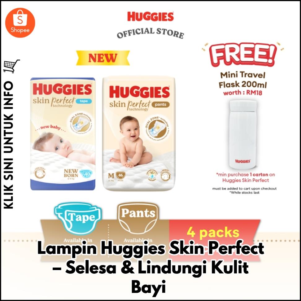 Lampin Huggies Skin Perfect – Selesa & Lindungi Kulit Bayi