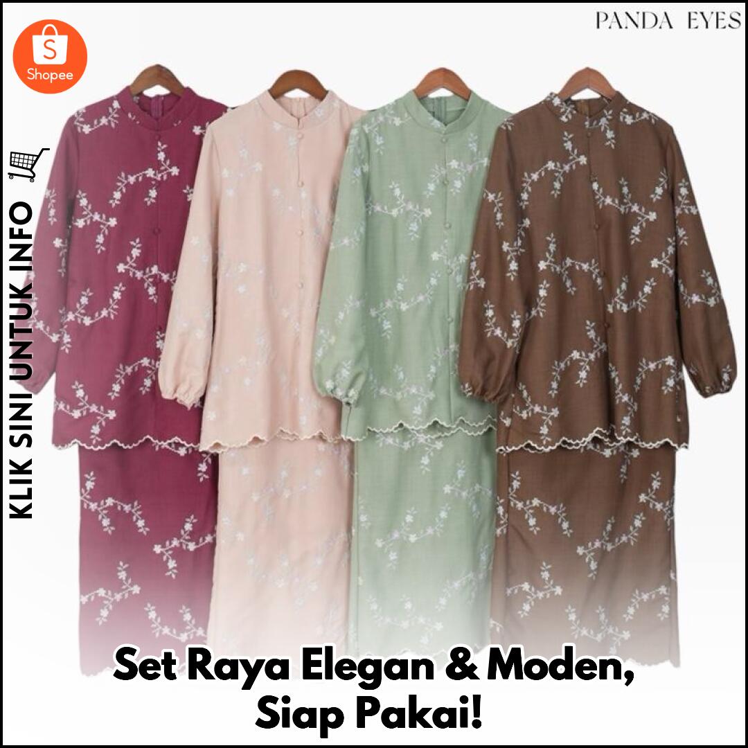 Set Raya Elegan & Moden, Siap Pakai!