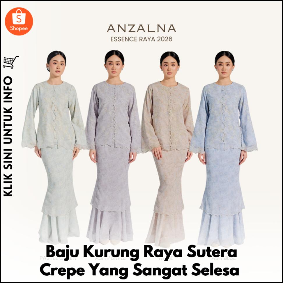 Baju Kurung Raya Sutera Crepe Yang Sangat Selesa
