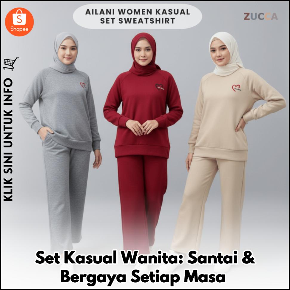 Set Kasual Wanita: Santai & Bergaya Setiap Masa