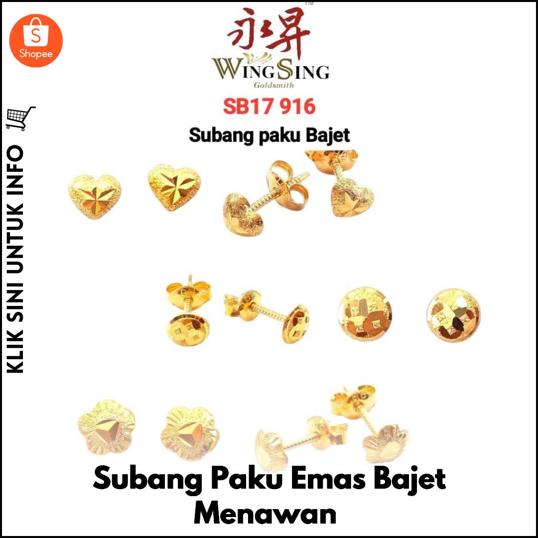Subang Paku Emas Bajet Menawan