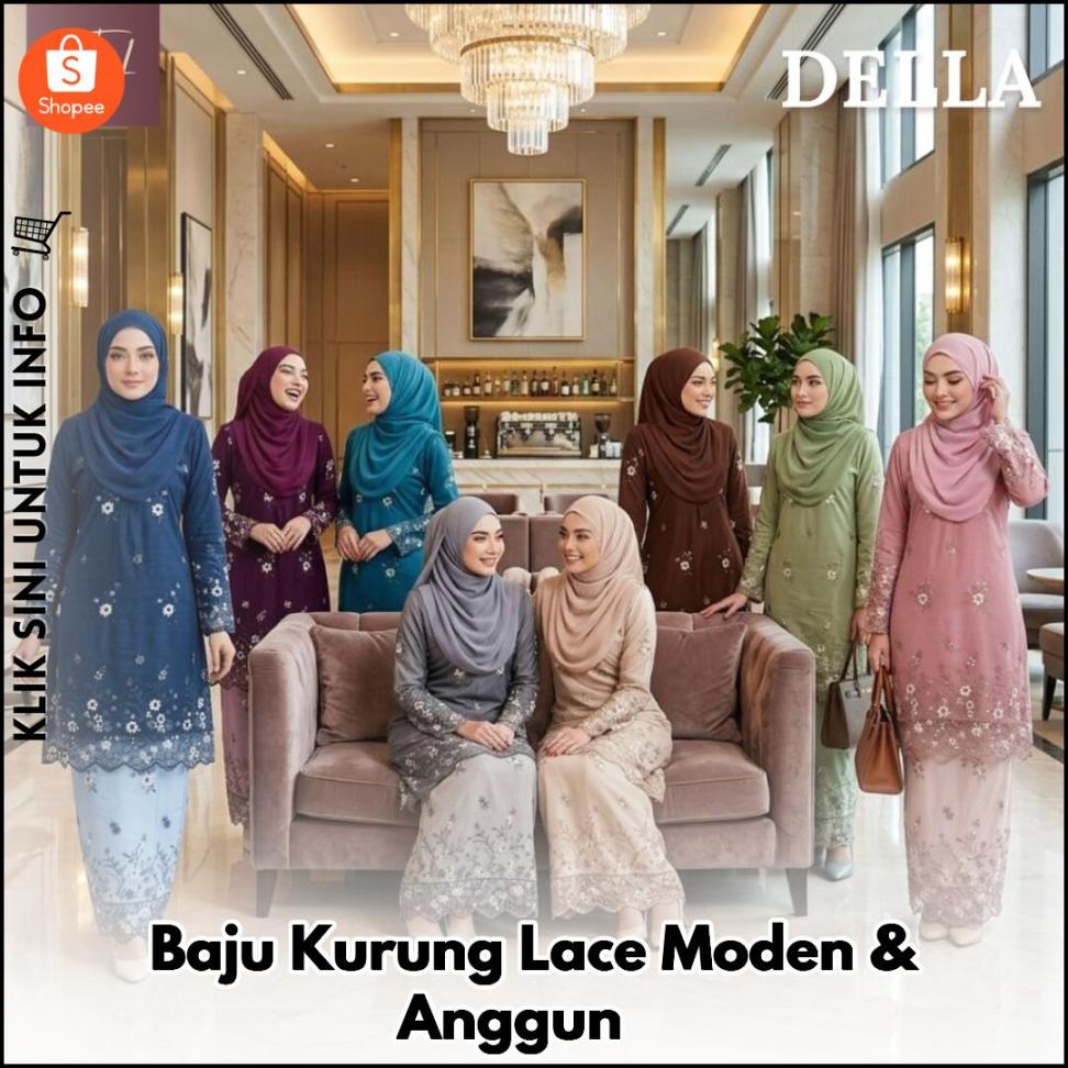 Baju Kurung Lace Moden & Anggun ?