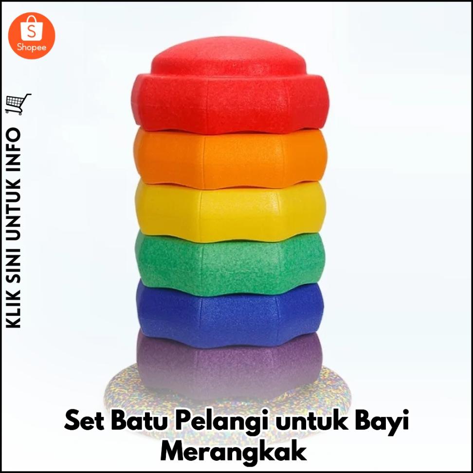 Set Batu Pelangi untuk Bayi Merangkak