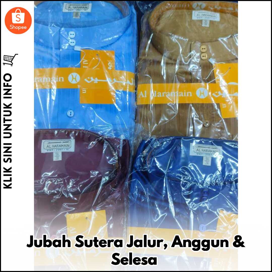 Jubah Sutera Jalur, Anggun & Selesa