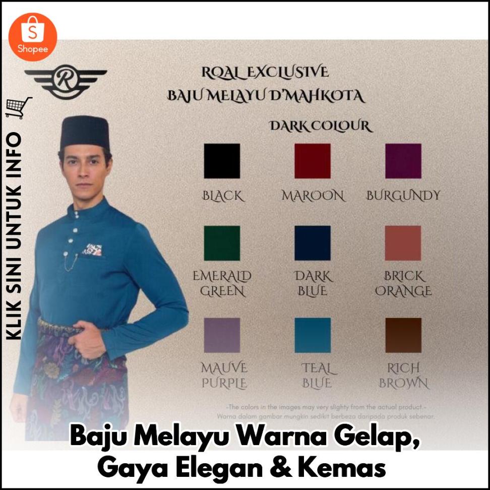 Baju Melayu Warna Gelap, Gaya Tampil Anggun