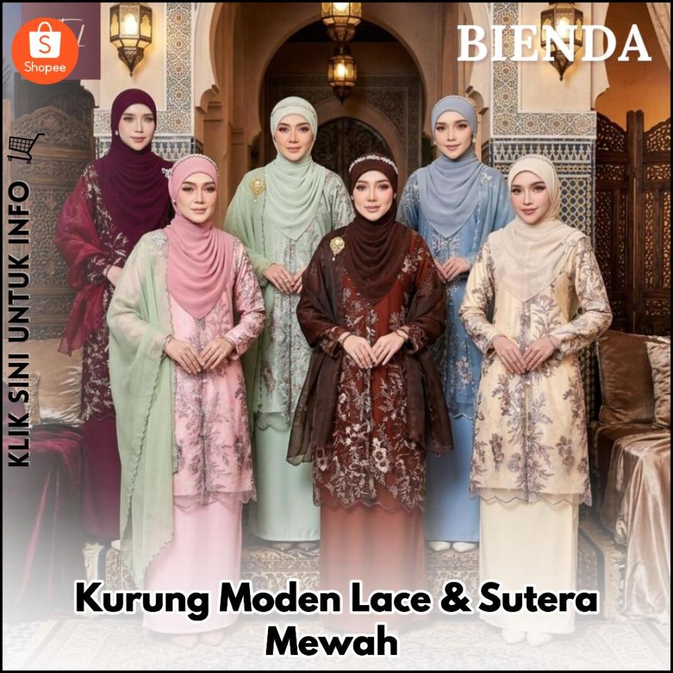 Kurung Moden Lace & Sutera Mewah