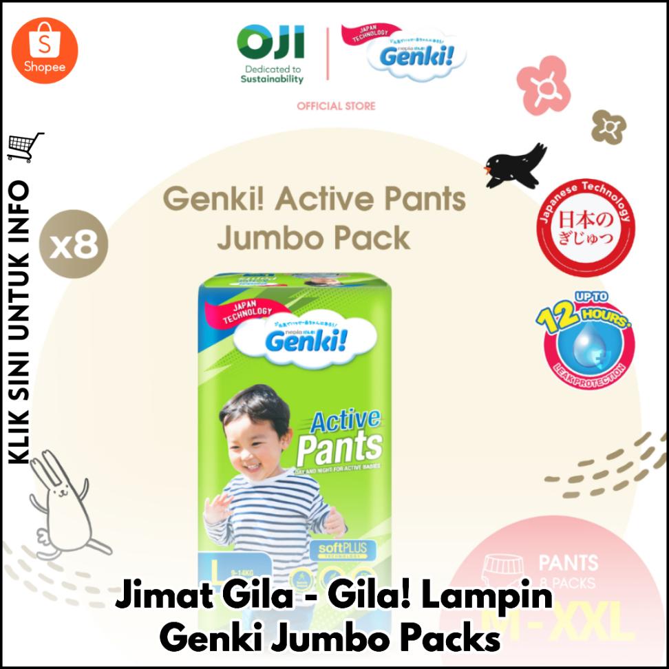 Jimat Gila-Gila! Lampin Genki Jumbo Packs