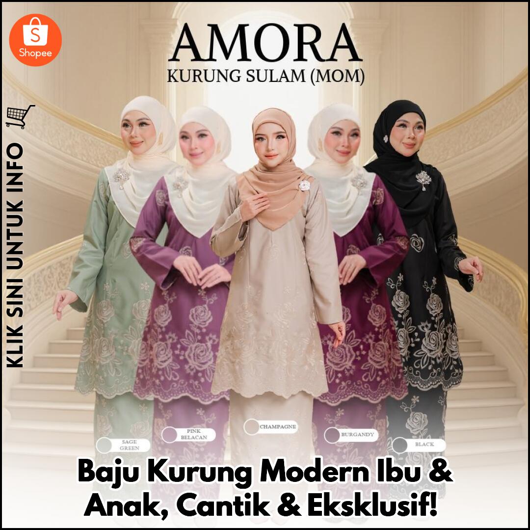 Baju Kurung Modern Ibu & Anak, Cantik & Eksklusif!